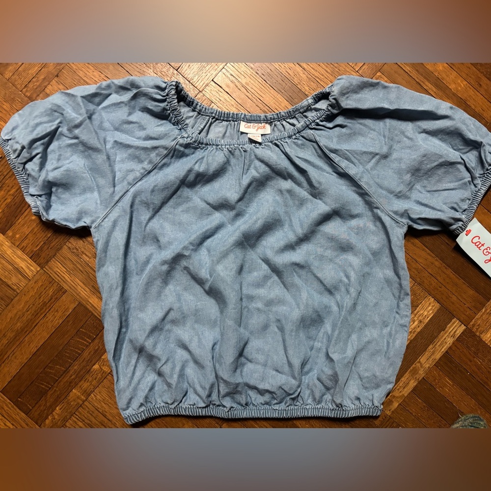 Cat & Jack Blue Denim Top